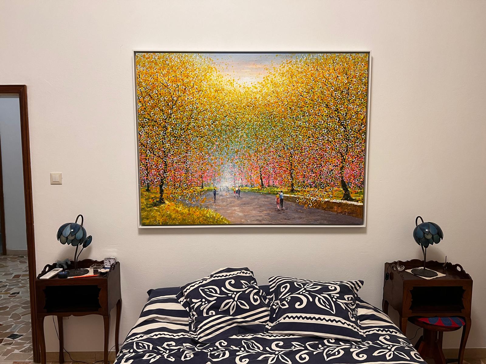 Je Shen sopra il letto in casa cliente Orler
